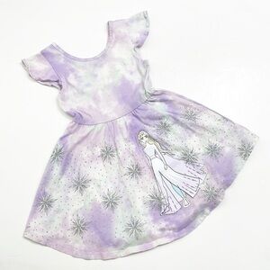 Disney Jumping Beans little girls Elsa tie dye dress